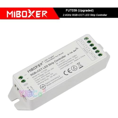 New Miboxer 2.4GHz RGB+CCT LED Strip light Controller,FUT039 (Upgraded) DC12V~24V led lamp tape dimmer