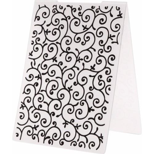 Plastic Embossing Folder Template for DIY Scrapbook Photo Album Card Paper Craft Flower Vine-S001
