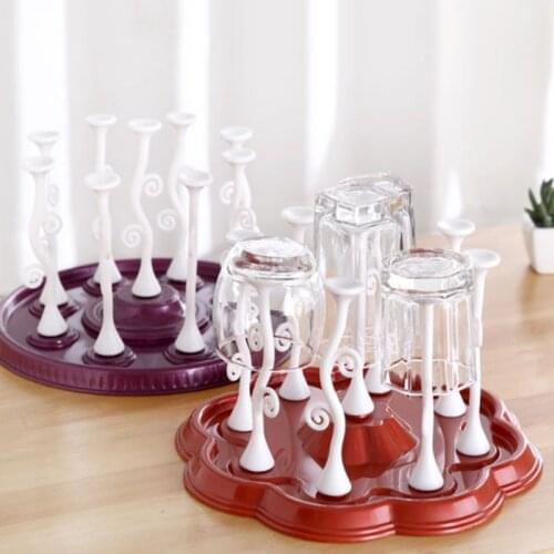 Drying Rack Stand, Non-slip Rack Water Drain Dry Organizer for Bottle Glass Cup Home Organization Accessories