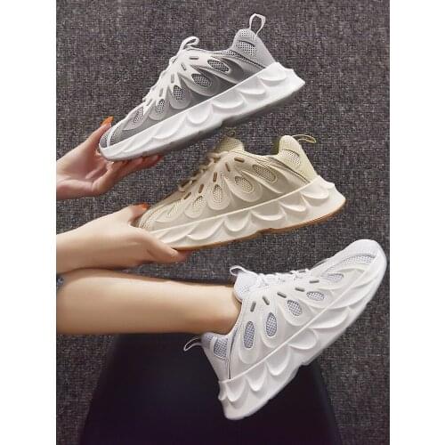 Mesh Sports Shoes Female Ins Korean Version Of Harajuku Wild Breathable Shoes Student Casual Running Shoes