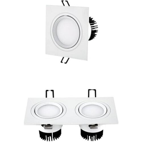 Led Downlight Square Dimmable cob Spot 5w 7w 10w 20w ac85-265V ceiling recessed Indoor Lighting