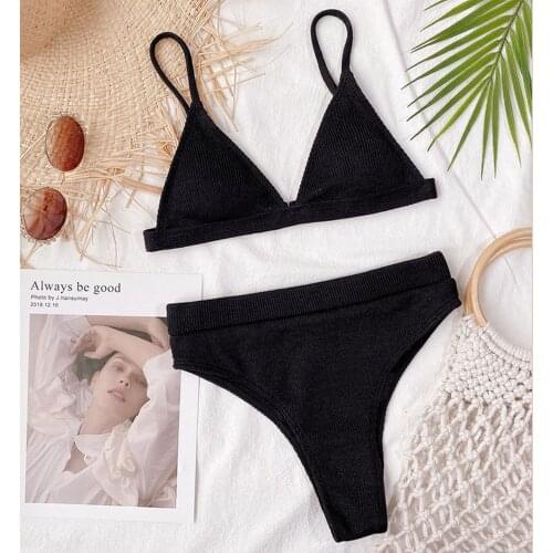 Women Bandeau Bandage Bikini Set Push-Up Brazilian Swimwear Beachwear Swimsuit Womens underwear sets maillot de bain fille E1