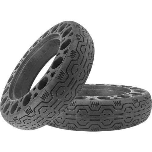 10x2.125 Solid Tyre Electric Scooter Honeycomb Solid Tire Rubber Puncture-proof Tyre Explosion-Proof Anti-Skid Electric Scooter