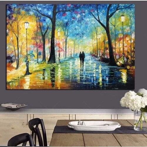 120x180 waterproof Posters ans Prints Street Art Canvas Painting Landscape Oil Painting on Canvas Wall Picture for Living Room
