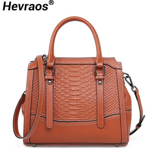 2021 Anti-theft Women Bags Genuine Leather Ladies Handbag Women Bag Shoulder Messenger Bags Luxury Female Red Bag Real Leather