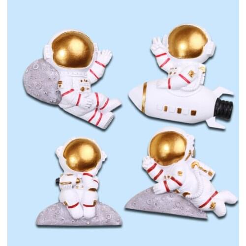 Astronaut Creative Resin 3d Stereo Switch Stickers Socket Protective Cover Indoor Wall Stickers Moon Cute Wind