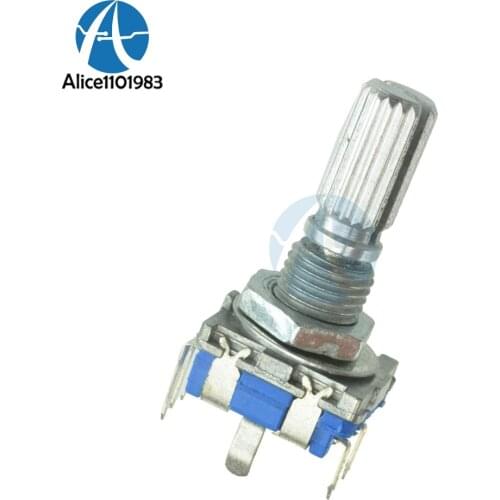 5pcs EC11 Rotary Encoder Switch Audio Digital Potentiometer with Switch Handle 20mm EC11 Switch