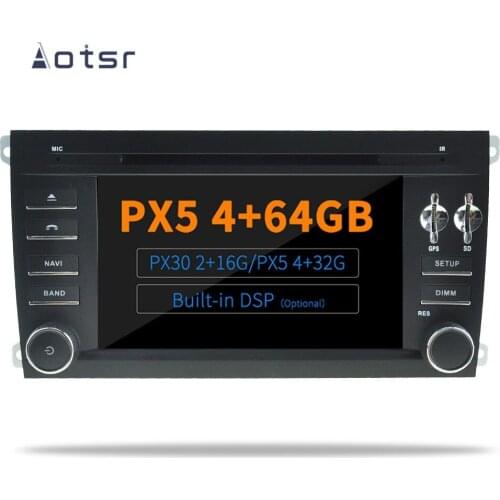 AOTSR Android 9.0 / 10.0 Car GPS Navigation DVD For Porsche Cayenne 2003 - 2010 Bluetooth Radio Multimedia 2 Din DSP Player