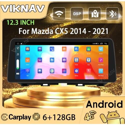 12.3inch Android Car Radio For Mazda CX5 2016-2021 stereo receiver IPS touch screen GPS navigation multimedia player