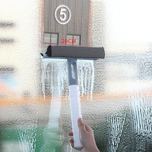 Long Handle cleaning brush Window Cleaner Glass Squeegee Automatic Liquid Dispenser With cleaning cloth Rubber wiper