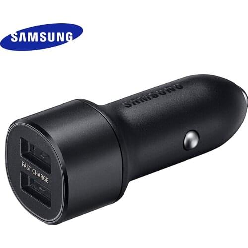 Samsung Fast Car Charger Dual USB Adaptive Quick Adapter Micro USB Type C Cable For Galaxy S21 S20 S10 S9 S8 Plus Note 20 10 9 8