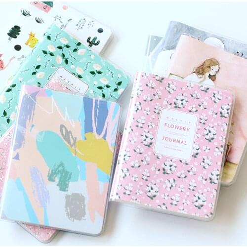 A6 notebook Week plan stripes Lined Dotted Diary Blank pages can choose planners journal Stationery small notepad