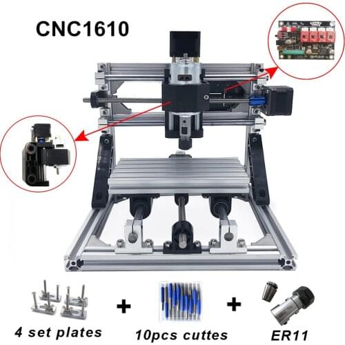 CNC 1610 with ER11,diy cnc engraving machine,mini Pcb Milling Machine,Wood Carving machine,cnc router,cnc1610,best Advanced toys
