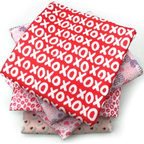 Bullet Textured Liverpool Cotton Fabric Love XOXO Valentines Day For Tissue Sewing Quilting Fabrics Needlework Material,1Yc14730