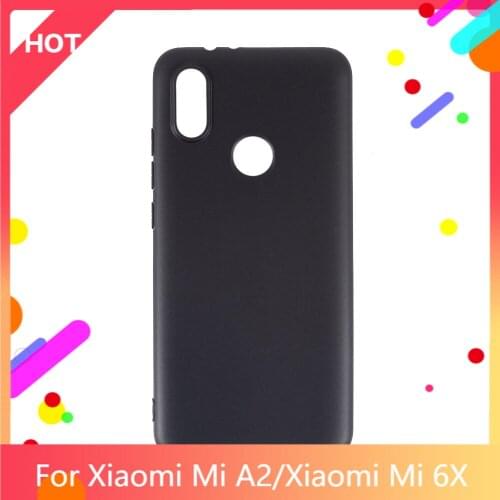 Mi A2 Case Matte Soft Silicone TPU Back Cover For Xiaomi Mi 6X Phone Case Slim shockproof