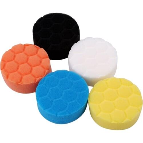 Car Foam Drill Polishing Pad Kit for Car Polisher Drill adapters 3 Inch Sealing Glaze Waxing Buffing Pads Set