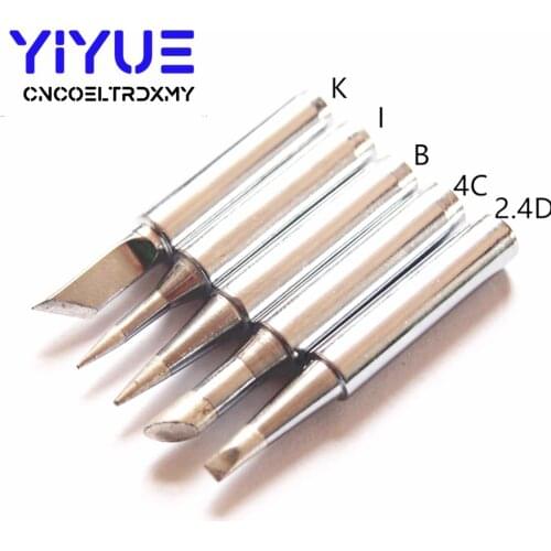5Pcs Lead-free soldering iron Tip 900M-T Serise SolderTips Welding Head BGA Soldering Tools For 936 Soldering Station