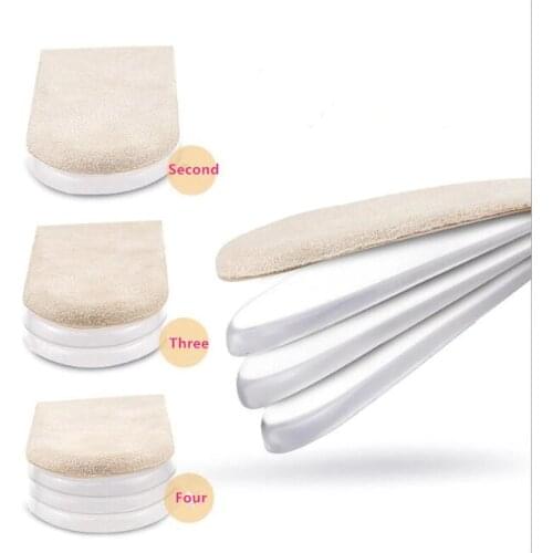 2 Pieces Invisible Heightened Insole GEL Adjustable 2.5CM Difference Heel Pad Men And Women Heel