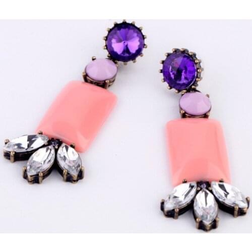 New Arrival Wholesale Fashion Accessories Square Elegant Stud Earrings