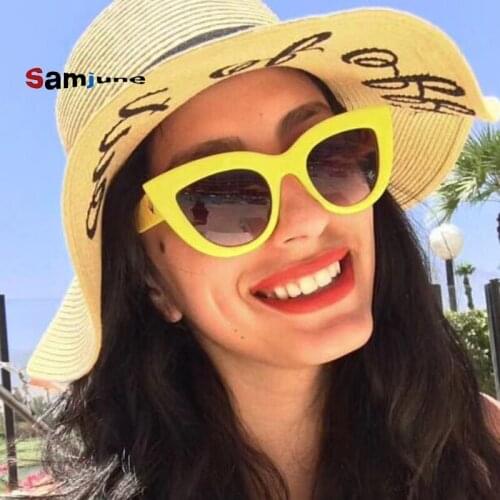 Fashion Vintage Ladies Sexy Cat Eye Sunglasses Women Luxury Retro Big Frame Sun Glasses Gafas Oculos De Sol Feminino