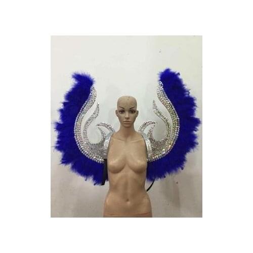 Feather clothing Stage performance catwalk carnival Headdress flower pubs party Mens wear womens clothing