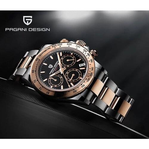 PAGANI DESIGN 2020 New Mens Quartz Wrist Watch Brand Luxury Business Watch Men Sport Waterproof Chronograph VK63 Reloj Hombre