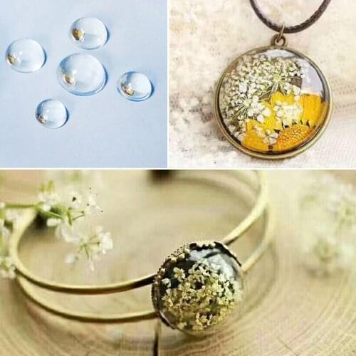 Hemisphere Half Round Silicone Mold Mould For Resin Pendant Jewelry Making Tool E56C