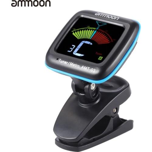 JOYO JMT-03 Portable Guitar Tuner Metronome Digital Tuner Clip Mic for Chromatic Guitar Bass Ukulele Violin