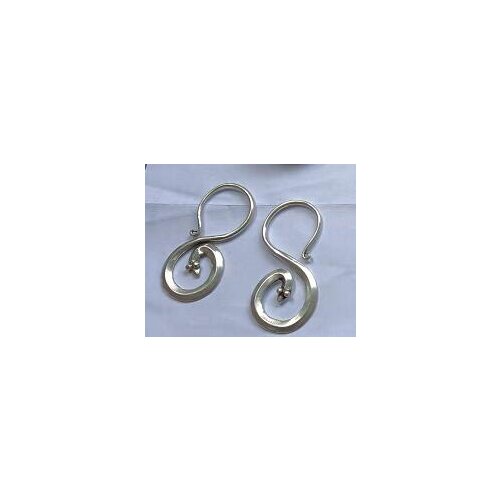 Rare Tibetan silver snake shape miao silver earring