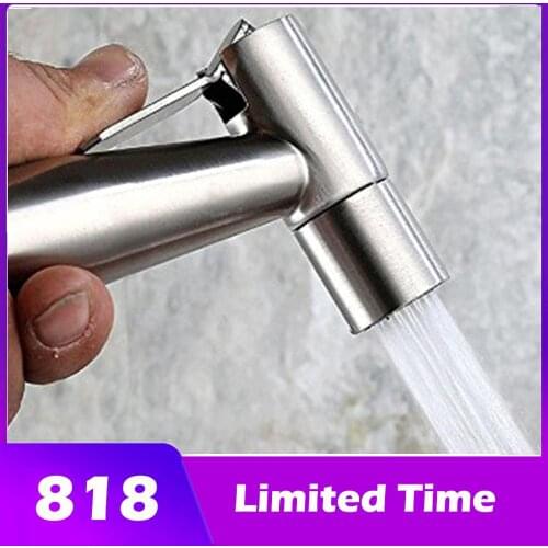 Stainless Steel Handheld Hygienic Shower Portable Bidet Sprayer Gun Toilet Seat Bidet Home Hand Held Spray Toilet Bidet Tap