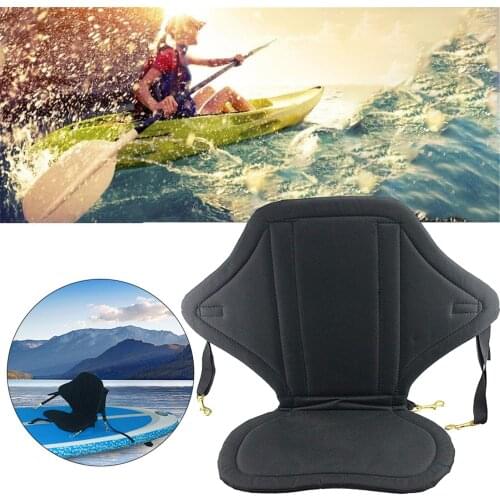 Portable Antiskid Luxury Accessories Kayak Seat EVA Outdoor Durable Drifting Canoe Backrest Adjustable Padded With 4Pcs Hook