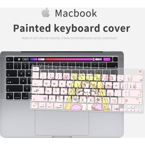 DIY Cartoon Keyboard Cover Skins for Macbook Air 13 Macbook Pro15 16 17 A2337 A2251 A2338 A2141 Silicone Keyboard Accessories