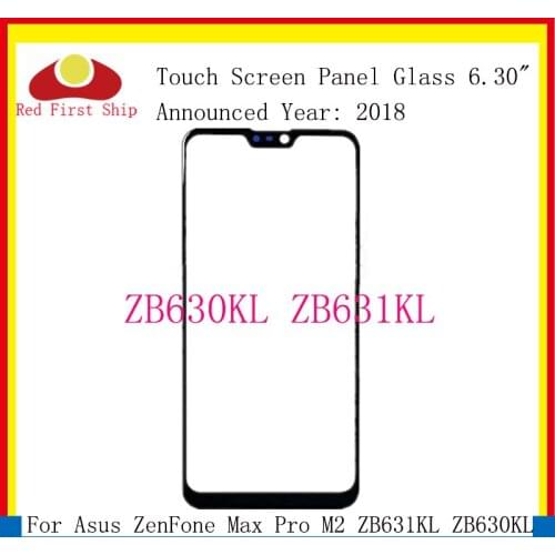 10Pcs/lot For Asus Zenfone Max Pro M2 ZB630KL ZB631KL LCD Front Touch Screen Panel Glass Outer Lens Replacement