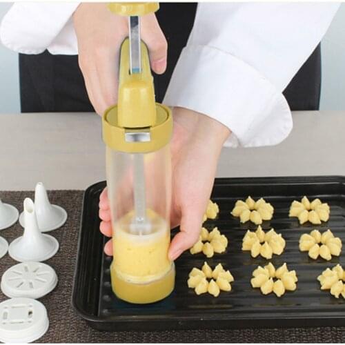 Quality Assurance Cookie Press Machine Tool Sugar Manual household cookie depositor machine For Kitchen Cookie Bake Tools