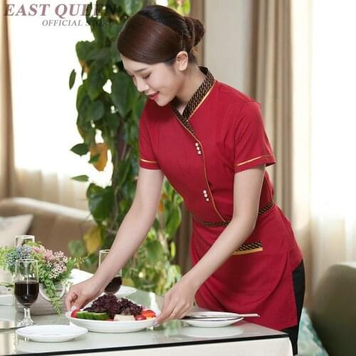 Waiter and waitress uniforms clothing restaurant waitress uniforms for waiters catering kitchen clothing hotel uniform DD1087