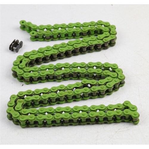Green 420x140 Racing Chain Mini Pit Dirt Bike 50CC 70CC 110CC 125CC 140CC 150CC For Honda Yamaha Kawasaki Suzuki Motorcycle ATV
