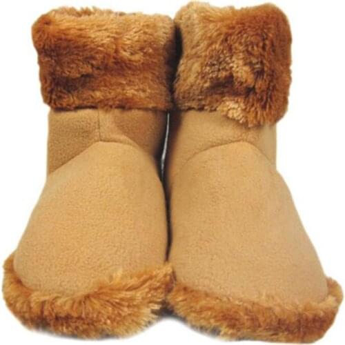 Winter Foot Warmer Shoes Soft Electric Heating Shoes USB Battery Rechargeable Snow Boots Washable Electric Shoes Skiing Boot