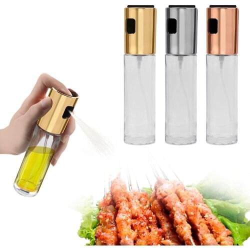 100ml Salad BBQ Cooking Tool Tableware Vinegar Oil Sauce Dispenser Bottle Glass Oil Spray Bottle