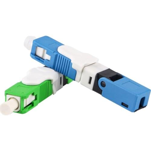 100PCS ESC250D FTTH cold junction embedded fiber optic quick connector SC APC/UPC fiber optic quick connector