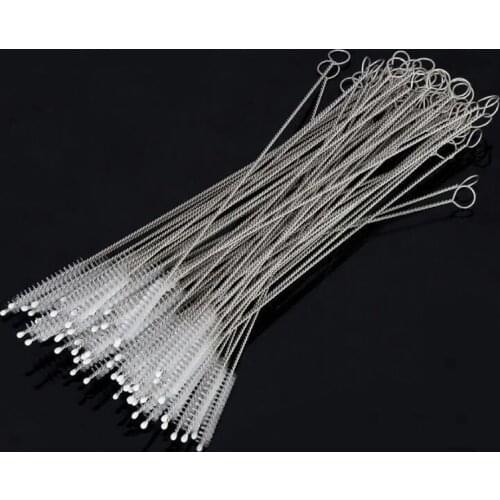 5/10Pcs/Set Stainless Soft Hair Suction Glass Tube Cleaner Brushes Tools Fish Tank Straw Bottle Cleaning Brush