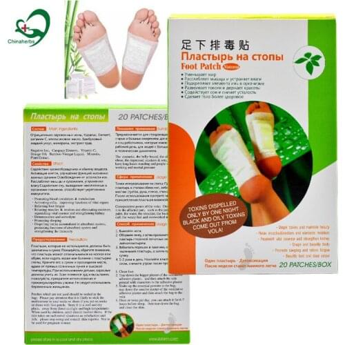 60pieces/3packs Chinese Herbs Extraction Detox Patch Toxin From Body Foot Care Products Detoxin Patch Detox Foot Pads Patches
