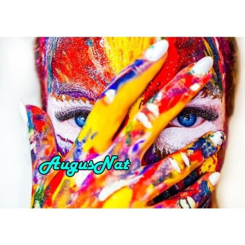 Abstract diamond painting full round face daimond embroidery diamond dotz gemstone picture oil paint by number crystal sticker