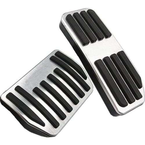 Aluminum Foot Pedal For Jaguar XE XF F-PACE 2015-2018 Accelerator Gas Fuel Brake Pedal Rest Pedal Pads Mats Cover Car Styling