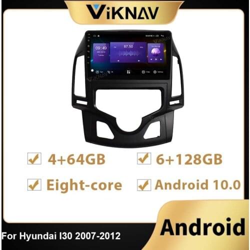 2Din 128G Android Car Radio GPS navigation For Hyundai I30 2006-2012 Auto AC Car multimedia player headunit DVD stereo Recorder