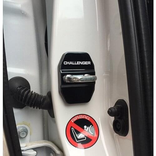 For Dodge challenger Car Auto Accessories Door lock cover Emblem Badge Stickers