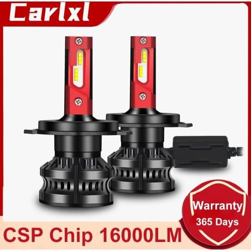 Carlxl H4 H7 Led H8 H11 HB3 9005 HB4 9006 Led Headlights Mini 50W 16000LM Car Light Bulbs Automobiles Auto Lamp Fog Lighting 12V