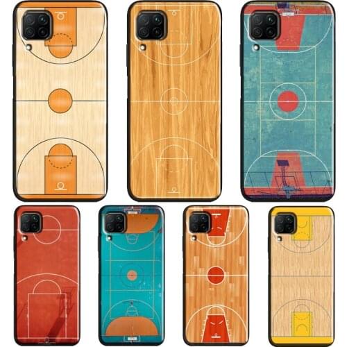 Basketball Court Diagram Case For Huawei P20 Lite P40 P30 Pro Nova 5T P Smart Z 2019 2021 Honor 10 Lite 9X 8X Cover