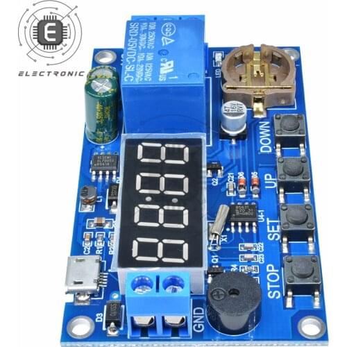 DC 5V Real Time Timing Delay Timer Relay Module Switch Control Clock Synchronization Multiple Mode Control
