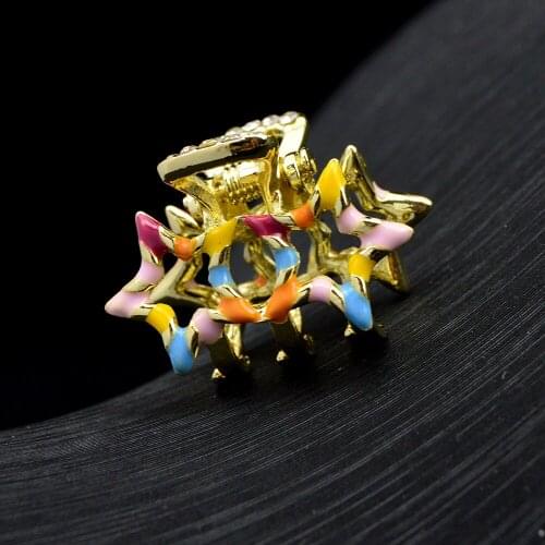 CINDY XIANG 1PC Girl Cute Colorful Star Rabbit Ear Hair Claws Kids Sweet Small Mini Hairpins Hair Clips Fashion Hair Accessories