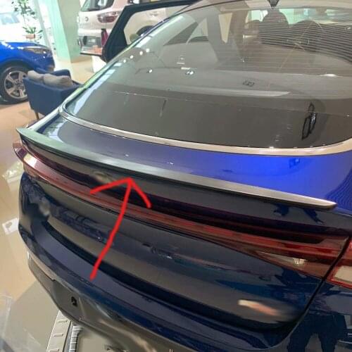 For KIA Optima K5 2020 2021 ABS Car Rear Trunk Spoiler Lip Trim Cover Carbon Fiber Paint Wings Exterior Accessories